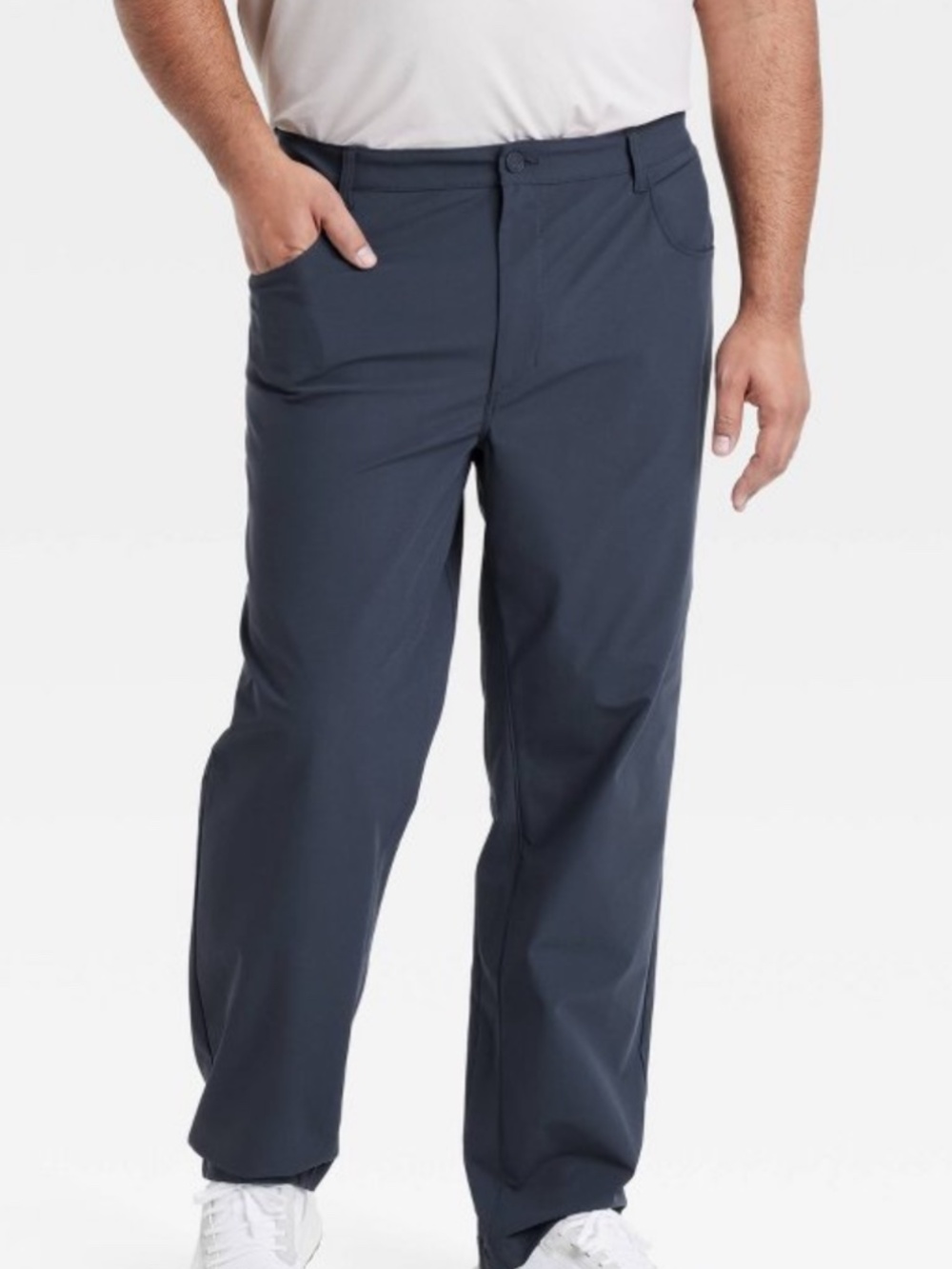Men’s 360 Lifestyle Big Relaxed Fit Pants - All In Motion Navy Blue 36x34